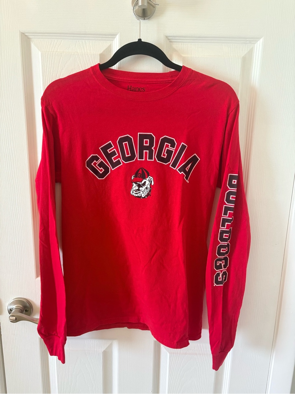 Women’s Red Georgia Bulldogs Long Sleeve Shirt Size Small - Picture 2 of 6